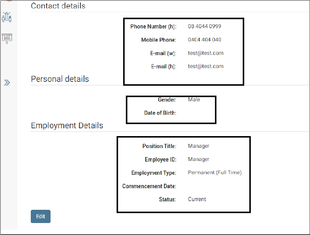 enableHR Employee Details
